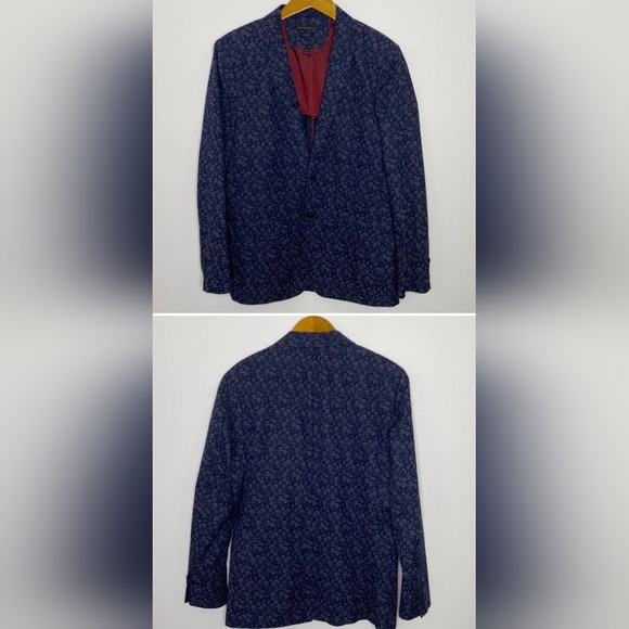 MINT John Varvatos Luxe floral Blazer Jacket 40R
